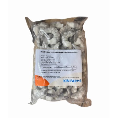 Frozen Superior Vannamei Shrimp - PD 26/30 急凍生南美白蝦仁26-30隻 KIN FARMS