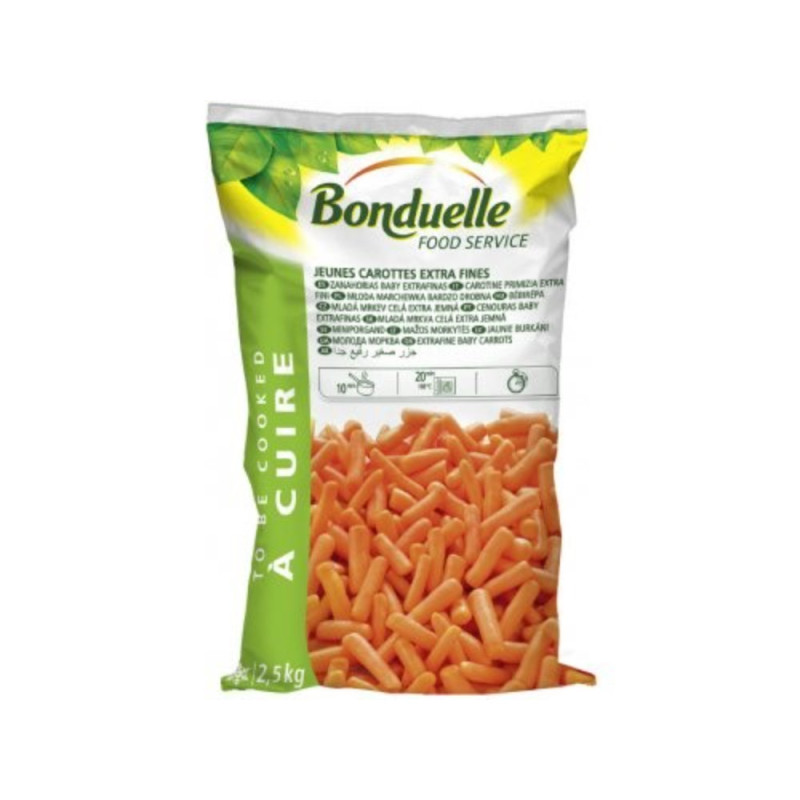 Frozen Extra Fine Baby Carrot 特幼蘿蔔仔  Bonduelle