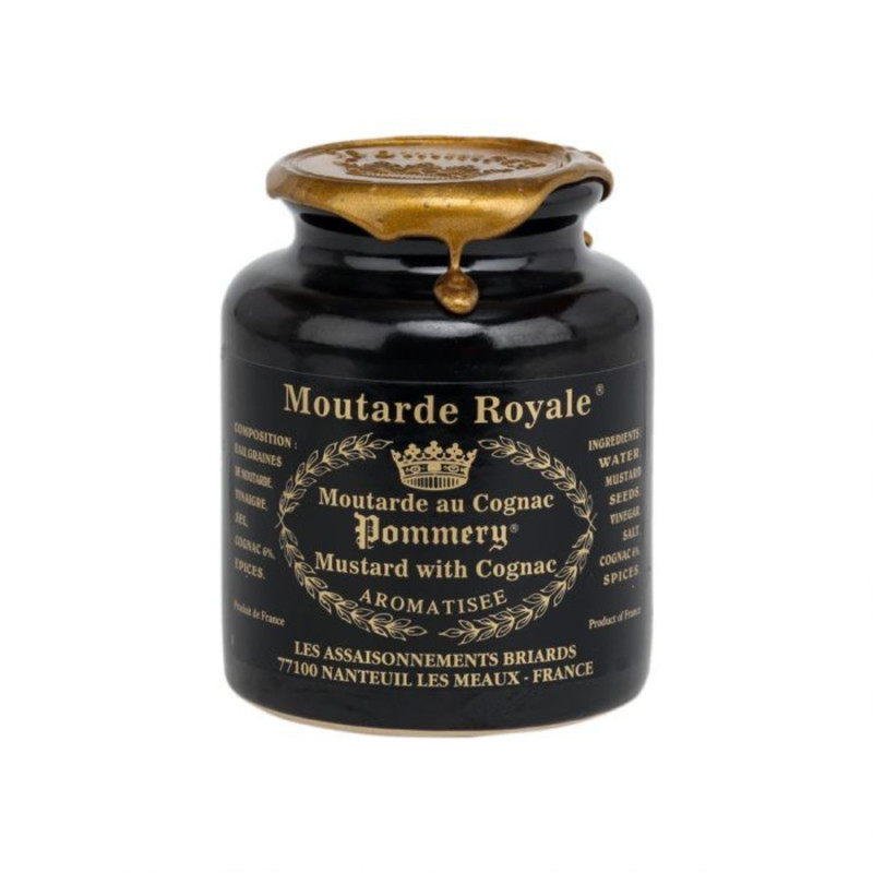 Pommery Cognac Mustard   法式芥末黑瓷裝  Briards