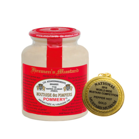 Pommery Fireman'S Hot Mustard   辣椒芥末瓷裝  Briards
