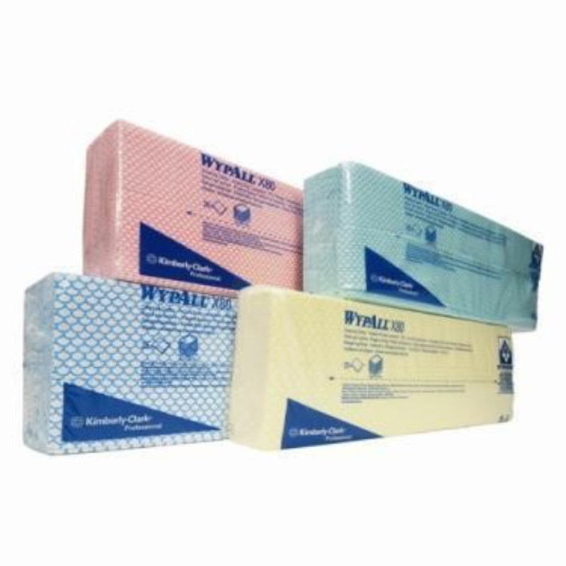 Wypall  Color Cleansing Cloths Wiper Blue 345Mm   X80藍色萬用擦拭布  Kimberly Clark