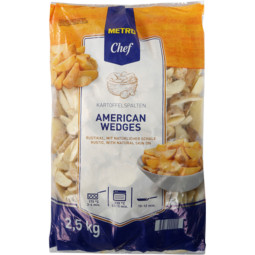 Skin-On Potato Wedges