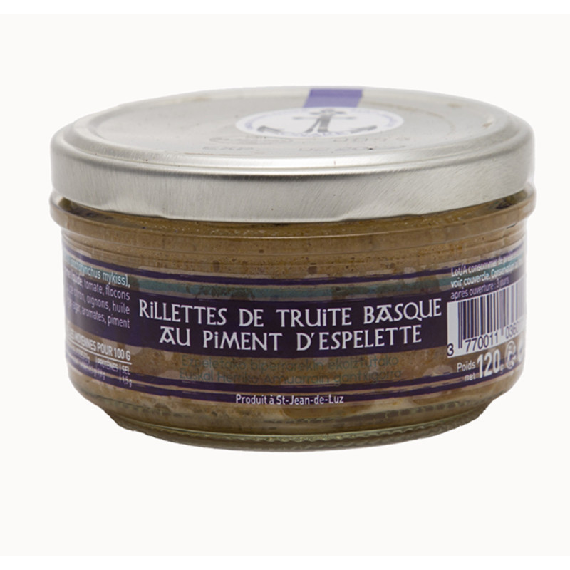 Chilled Rillettes Truite Bio Au Piment D'Espelette   法國艾斯佩雷產地辣椒鱒魚肉醬  Onake