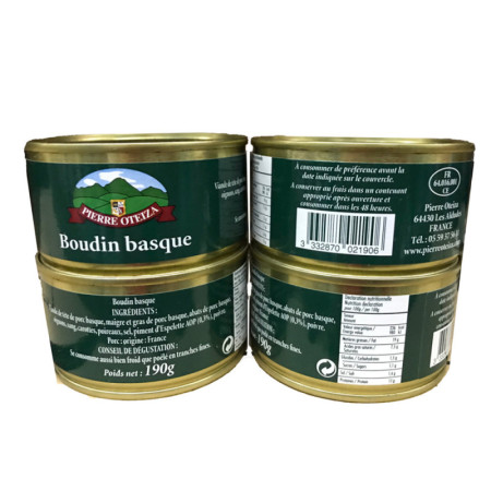 Basque Black Pudding   法國罐裝巴斯克豬血腸  Pierre Oteiza