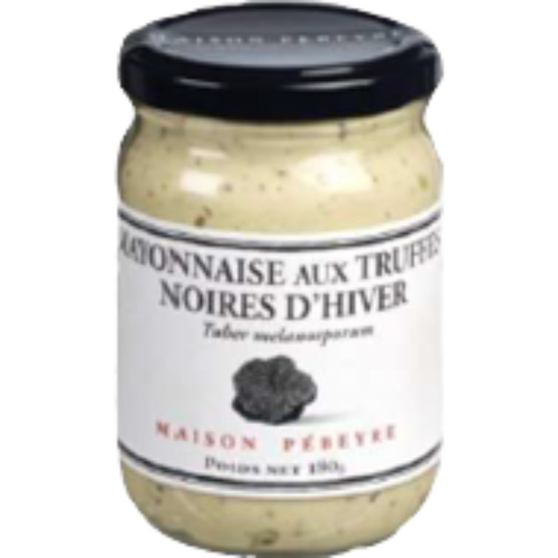 Black Truffle Mayonnaise   Pebeyre  Mayonnaise Aux Truffes Noires  10% De Truffes    Pebeyre