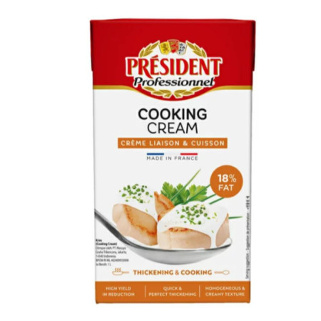 Chilled Uht Cooking Cream 法國總統牌超高溫處理煮食用忌廉 President
