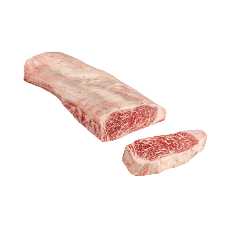 Chilled Bms 9+ Aus Wagyu Beef Striploin  澳洲昆士蘭頂級和牛外脊 (西冷)  Stockyard