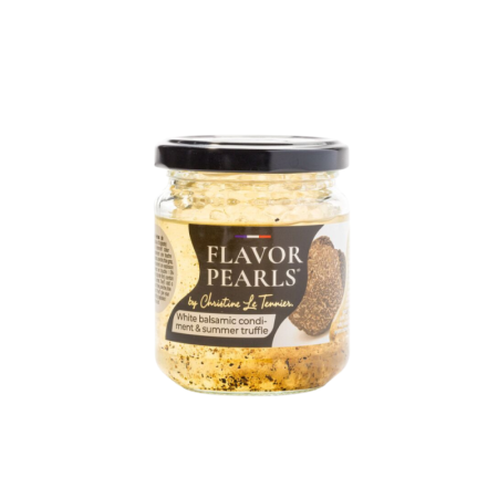 Flavor Pearls White Balsamic Condiment & Black Truffle 白香醋和黑松露風味珍珠 Christine Le Tennier