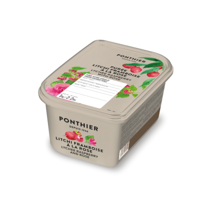 Frozen Lychee Raspberry Rose Puree   急凍荔技紅桑子玫瑰果茸  Ponthier