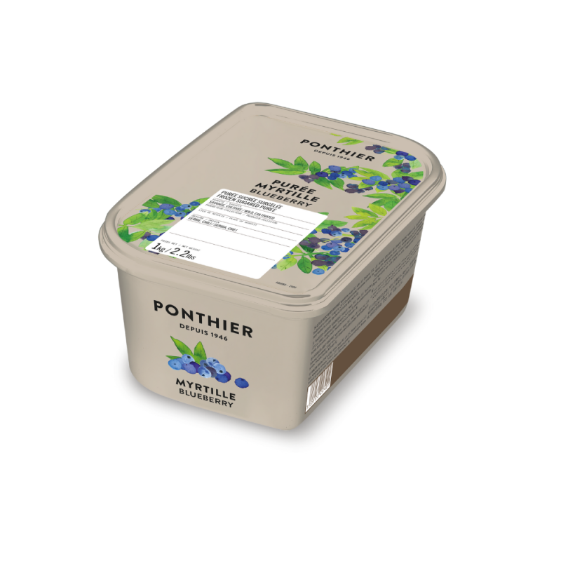 Frozen Blueberry Puree 10% Sugar   ???????  Ponthier