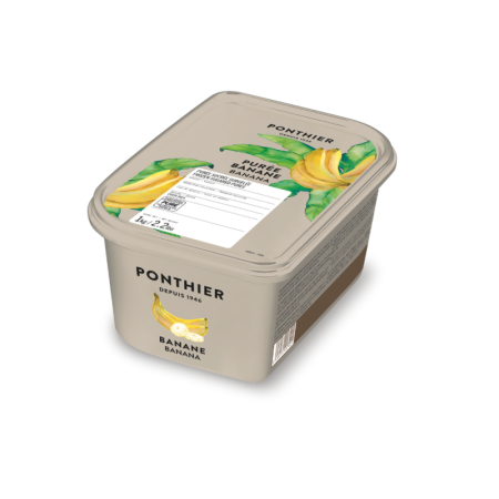 Frozen Banana Puree 10% Sugar   急凍香蕉果茸  Ponthier