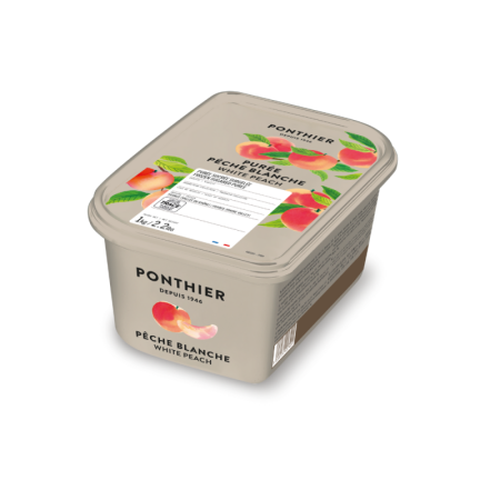 Frozen White Peach Puree 10% Sugar   急凍白桃果茸  Ponthier