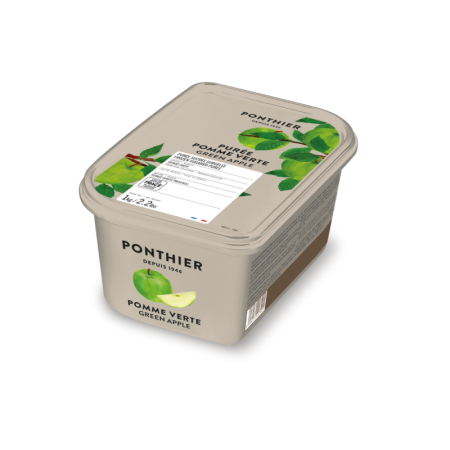 Frozen Green Apple Puree 10% Sugar   急凍翠玉青蘋果果茸  Ponthier