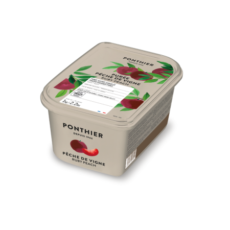 Frozen Ruby Peach Puree 10% Sugar   急凍血桃果茸  Ponthier