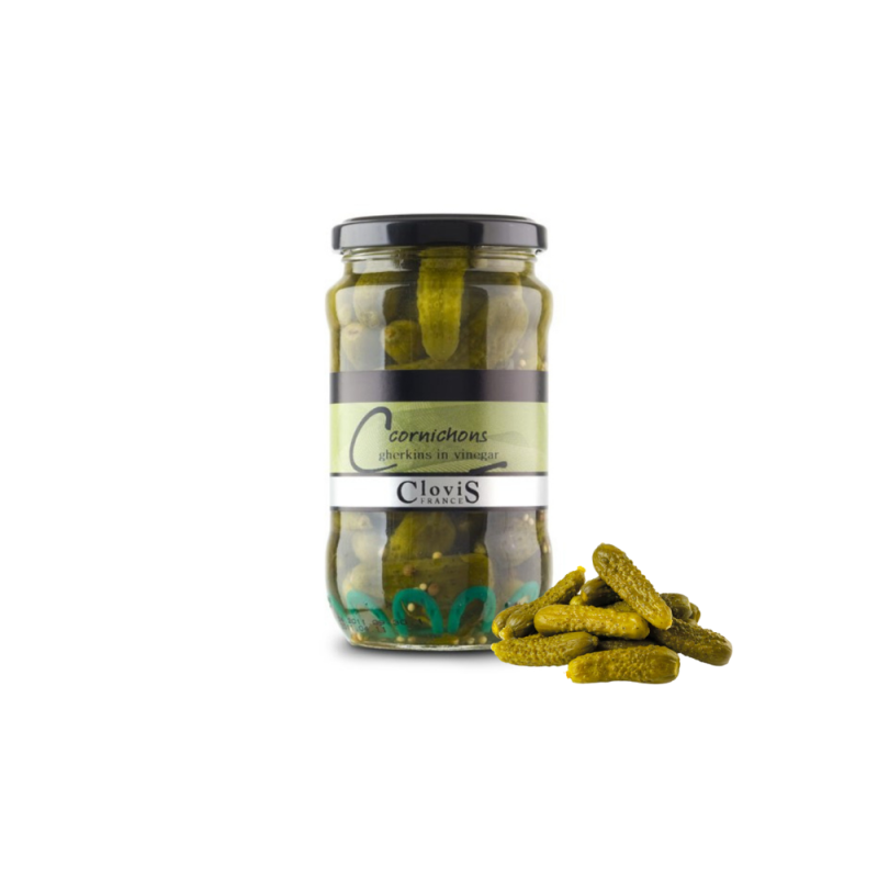 Cornichons In Vinegar (Gherkins) In Glass  高洛牌迷你脆口酸黃瓜  Clovis
