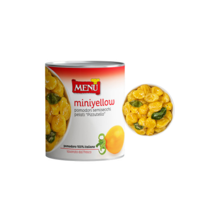 Mini Yellow  Peeled "Pizzutello" Tomatoes (Semidried)   意大利去皮 Pizzutello 半風乾黃色蕃茄仔  Menu