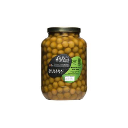 Manzanilla Olives Without Stone   西班牙去核青水欖  Olmeda Origenes