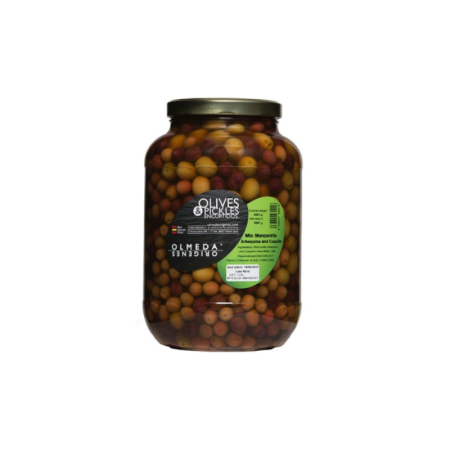 Mix Olives Manzanilla, Cuquillo, Arbequina   西班牙雜錦橄欖  Olmeda Origenes