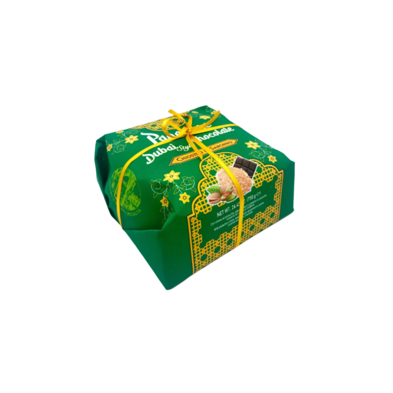 Panettone Dubai Style Chocolate Hand Wrapped Chiostro Dissarono