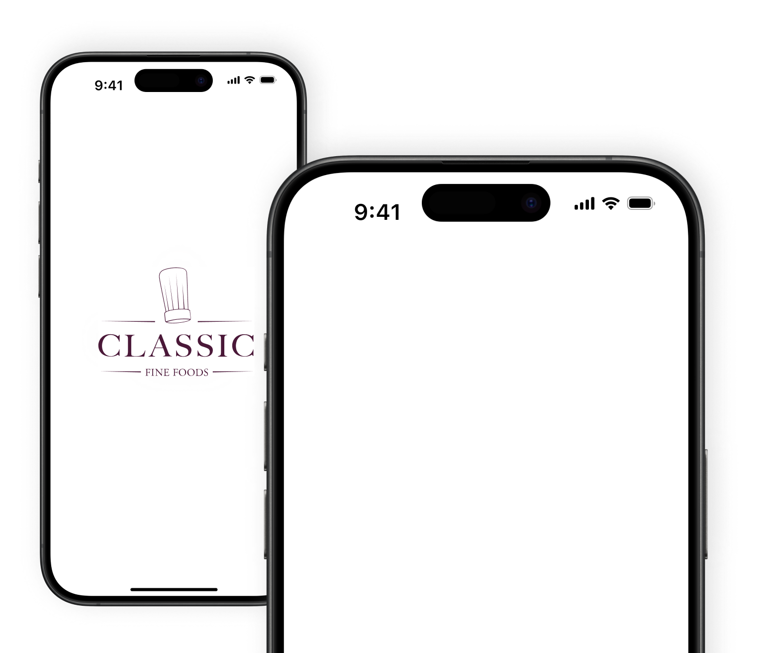 Application Mobile Classic fine foods